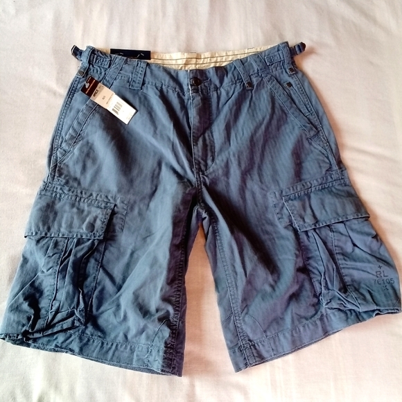 Polo by Ralph Lauren Shorts Polo Ralph Lauren Nwt Mens Blue Cargo Shorts 32 Rl 765 Poplin